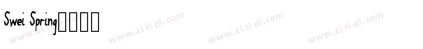 Swei Spring字体转换